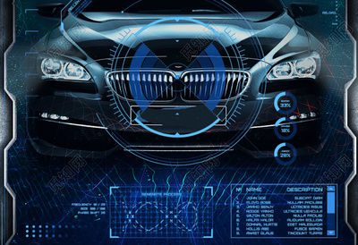 汽车全新升级为你定制机械科技风宣传海报设计